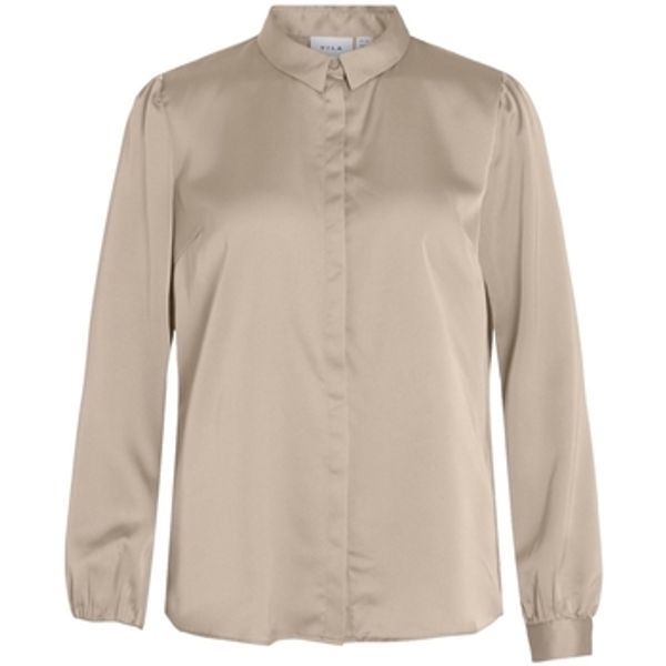 Vila Vila  Topovi i bluze Noos Ellette Satin Shirt - Cement  Vila