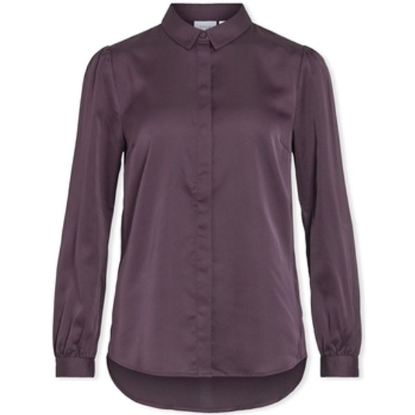 Vila Vila  Topovi i bluze Noos Ellette Satin Shirt L/S - Perfect Plum  Vila