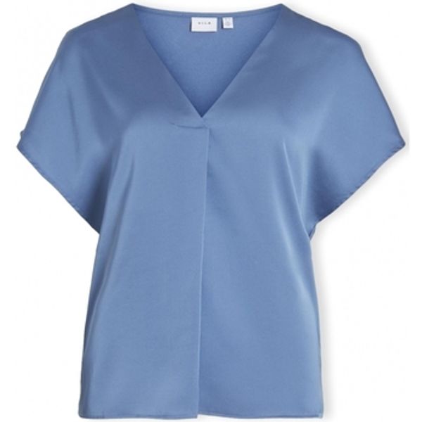 Vila Vila  Topovi i bluze Noos Top Ellette V - Coronet Blue  Vila