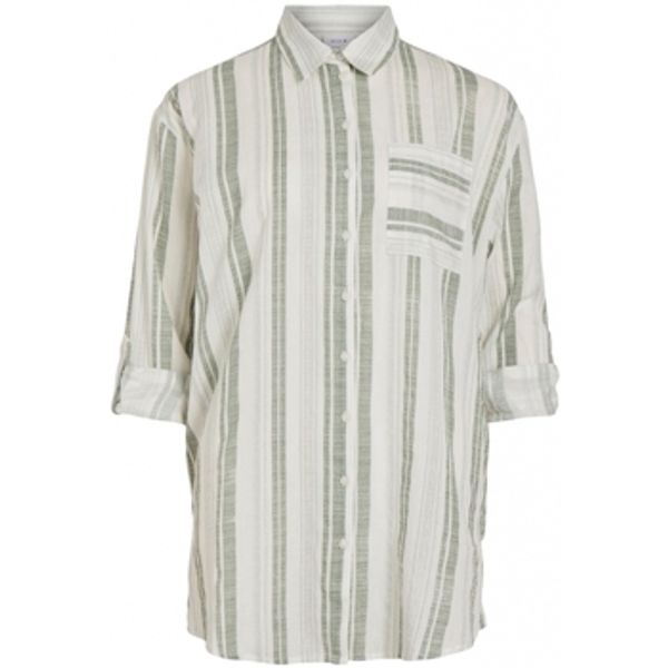 Vila Vila  Topovi i bluze Shirt Etni New Long - Cloud Dancer  Vila