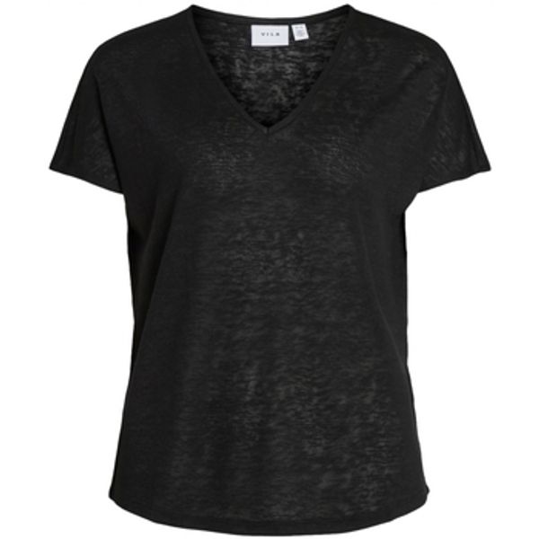 Vila Vila  Topovi i bluze Top Amer S/S -  Black  Vila