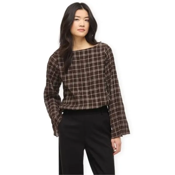 Vila Vila  Topovi i bluze Top Ebla - Coffe Bean/Birch  Vila