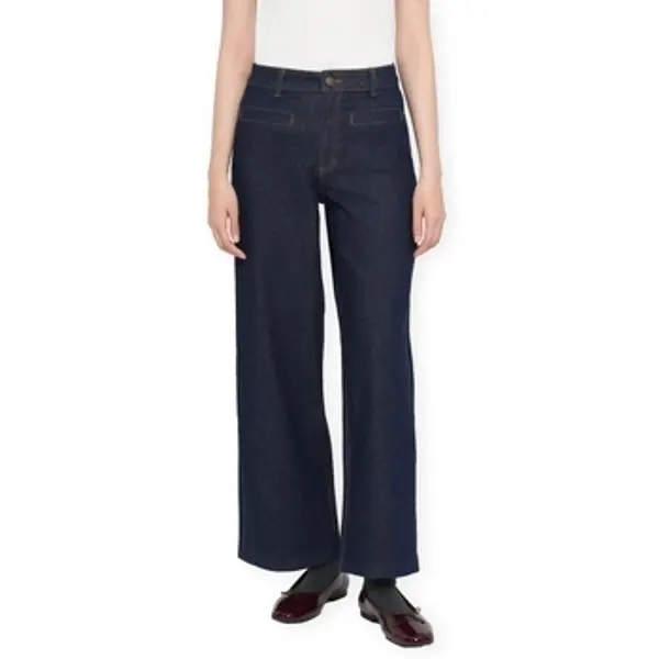 Vila Vila  Traperice ravnog kroja Brenda Wide Jeans - Dark Blue Denim  Vila