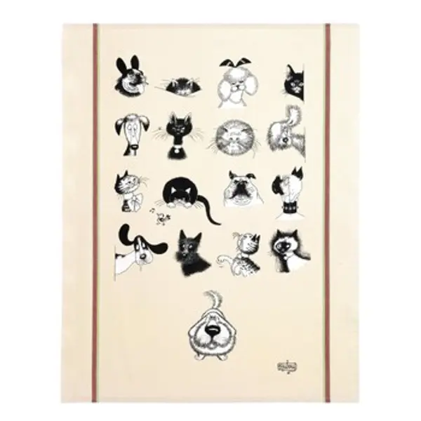 Winkler Winkler  Kuhinjske krpe GRAND TORCHON DUBOUT MULTI PORTRAITS  Winkler