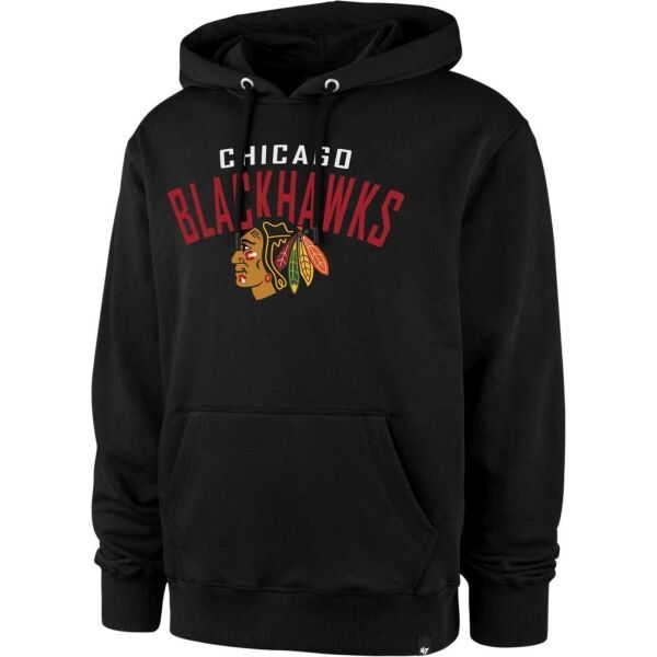 47 47 NHL CHICAGO BLACKHAWKS HELIX HOOD Klupska majica s kapuljačom, crna, veličina