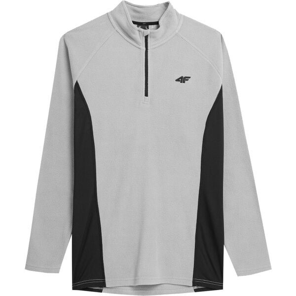 4F 4F FLEECE 1/2 ZIP Muška flis dukserica, siva, veličina