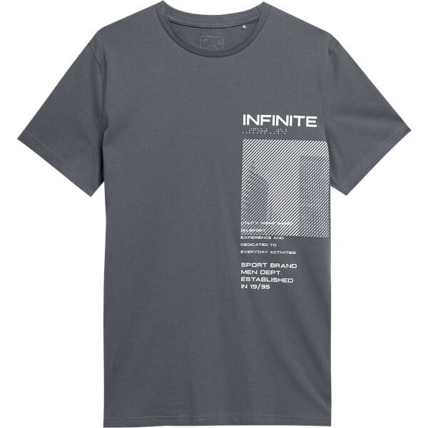 4F 4F MEN´S T-SHIRT Muška majica, tamno siva, veličina