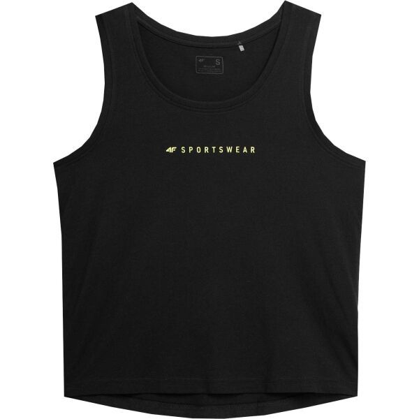 4F 4F T-SHIRT W Ženska majica, crna, veličina