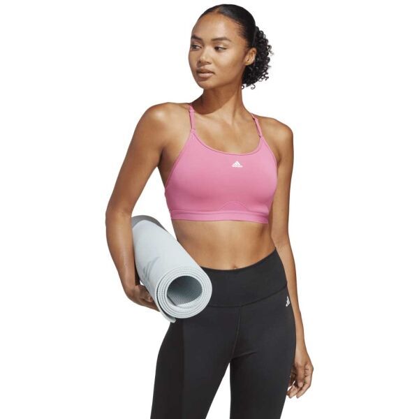 adidas adidas AEROREACT LS P Ženski sportski grudnjak, ružičasta, veličina
