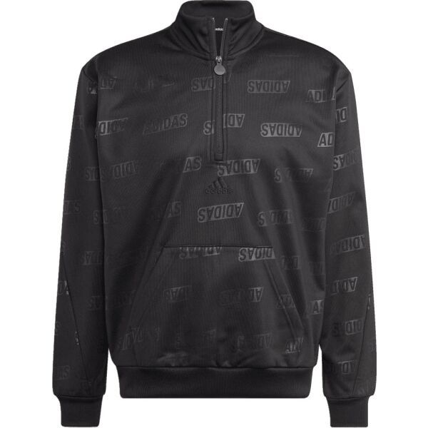 adidas adidas BL 1/2 ZIP Q4 Muška dukserica, crna, veličina