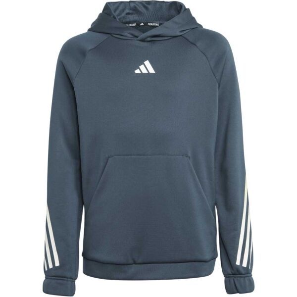 adidas adidas TI HOODIE Dukserica za trening za dječake, tamno siva, veličina