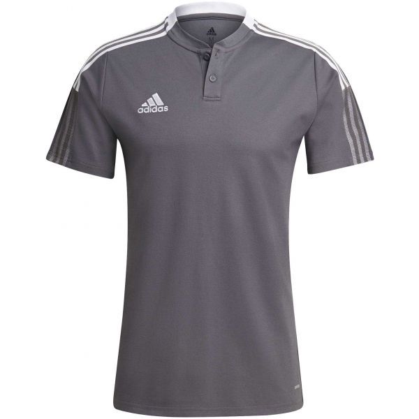 adidas adidas TIRO21 POLO Muška majica za nogomet, siva, veličina
