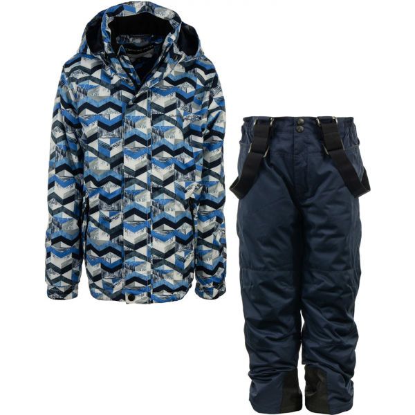 ALPINE PRO ALPINE PRO BOJORO Dječji skijaški set, tamno plava, veličina