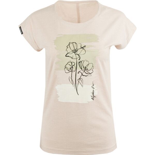 ALPINE PRO ALPINE PRO RYRA Ženska majica, bež, veličina