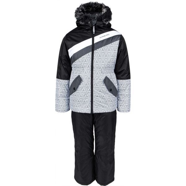 ALPINE PRO ALPINE PRO SLAVICO Skijaški set za djevojčice, crna, veličina