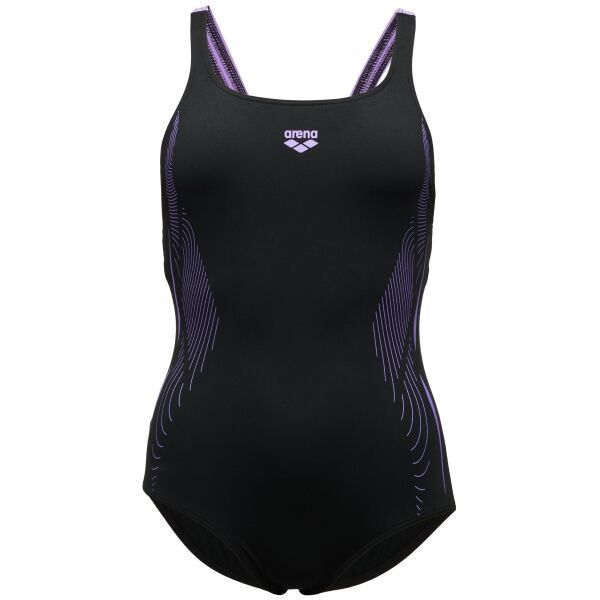 Arena Arena PRO BACK GRAPHIC LB Ženski jednodijelni kupaći kostim, crna, veličina