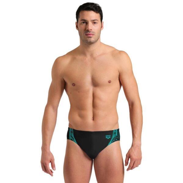 Arena Arena SWIM BRIEF GRAPHIC Muške kupaće gaće, crna, veličina