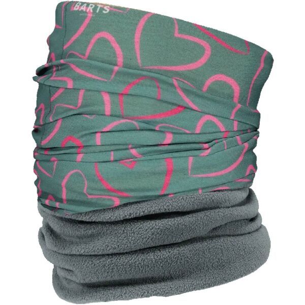 BARTS BARTS MULTICOL POLAR HEARTS Grijač za vrat, tamno zelena, veličina
