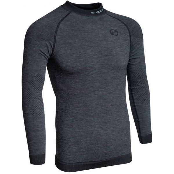 Blizzard Blizzard MENS LONG SLEEVE WOOL Muška funkcijska merino majica, tamno siva, veličina
