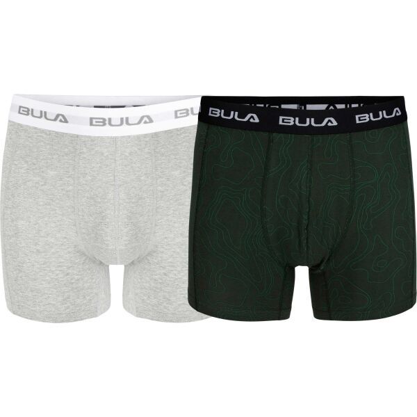Bula Bula 2 PK BULA BOXER Muške bokserice, siva, veličina