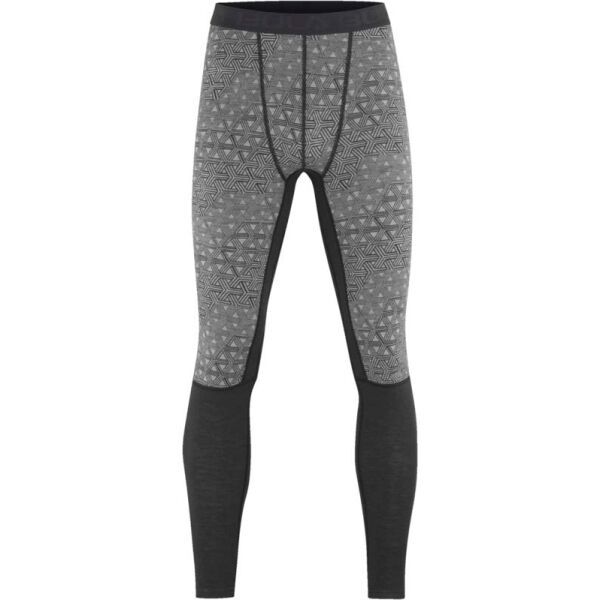 Bula Bula GEO MERINO WOOL PANTS Muške Merino donje hlače, tamno siva, veličina
