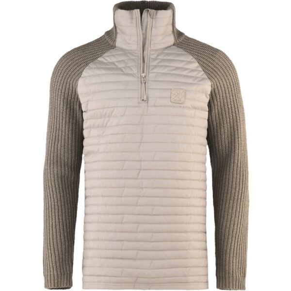 Bula Bula HYBRID HALFZIP Muški pulover, bež, veličina
