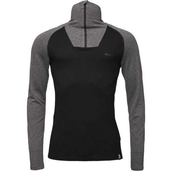 Bula Bula RETRO Muška merino majica, crna, veličina