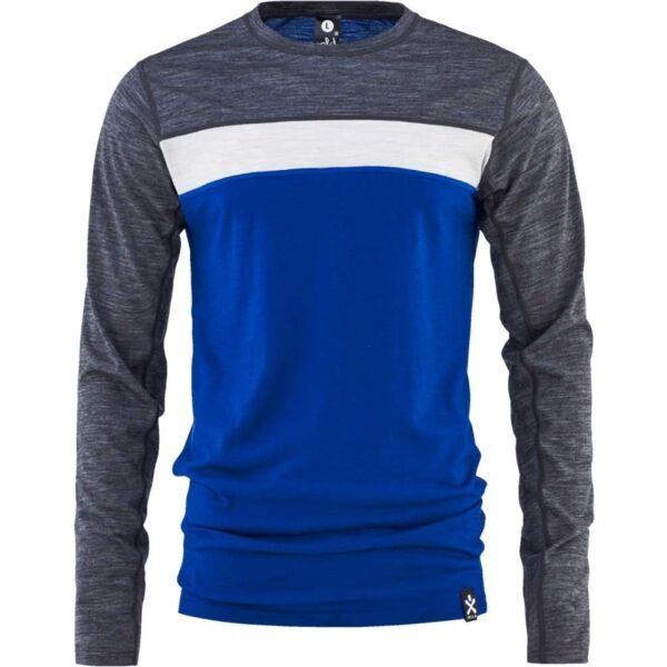 Bula Bula RETRO WOOL CREW Vunena funkcionalna majica, plava, veličina