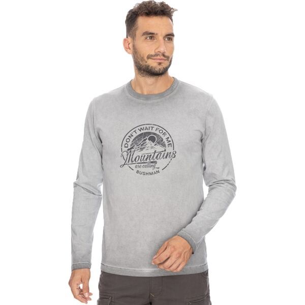 BUSHMAN BUSHMAN SHEFFIELD Muška majica dugih rukava, siva, veličina