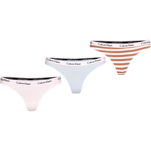 Calvin Klein Calvin Klein 3PK THONG Ženske gaćice, bijela, veličina