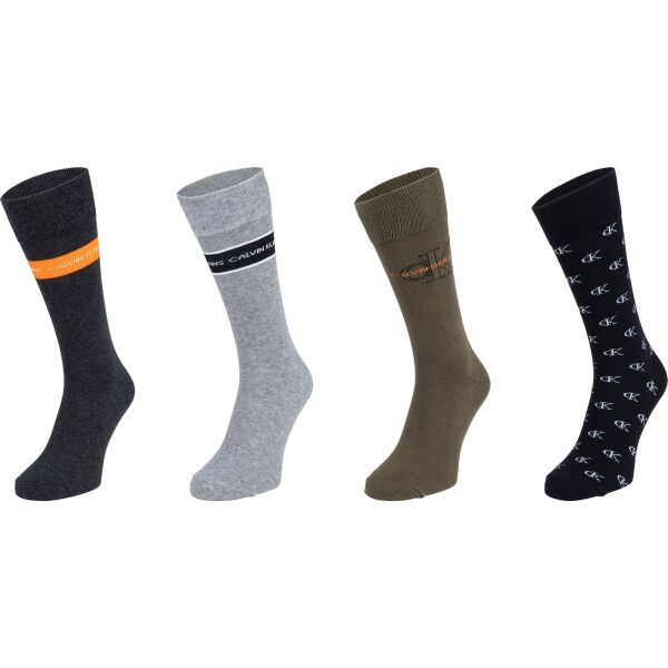 Calvin Klein Calvin Klein CREW 4P JEANS LOGO GIFTBOX WADE Set muških čarapa, mix, veličina