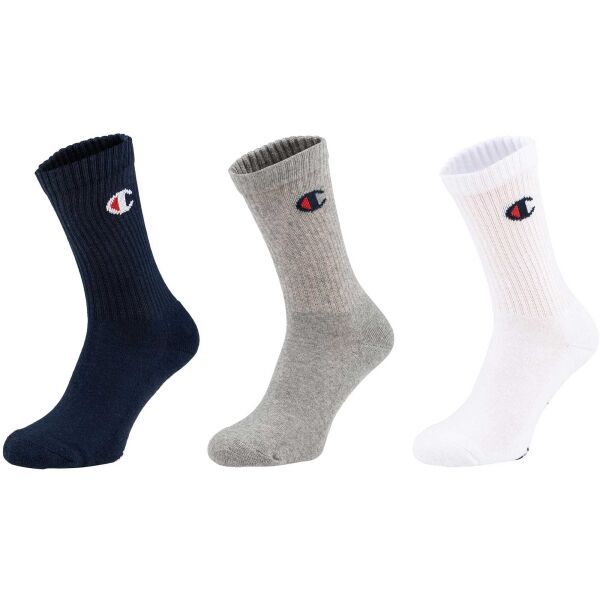 Champion Champion 3PK CREW SOCKS Uniseks čarape, bijela, veličina