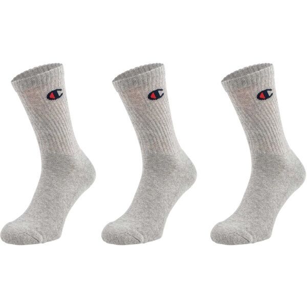 Champion Champion 3PK CREW SOCKS Uniseks čarape, siva, veličina