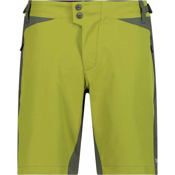 CMP CMP FREE BIKE BERMUDA WITH INNER MESH UNDERWEAR Muške kratke hlače za biciklizam, reflektirajući neon, veličina