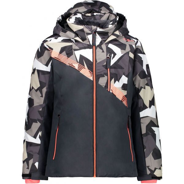CMP CMP KID GIRL JACKET Jakna za skijanje za djevojčice, tamno siva, veličina