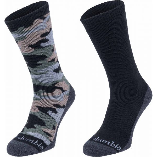 Columbia Columbia COOL CREW 2P Muške čarape, crna, veličina