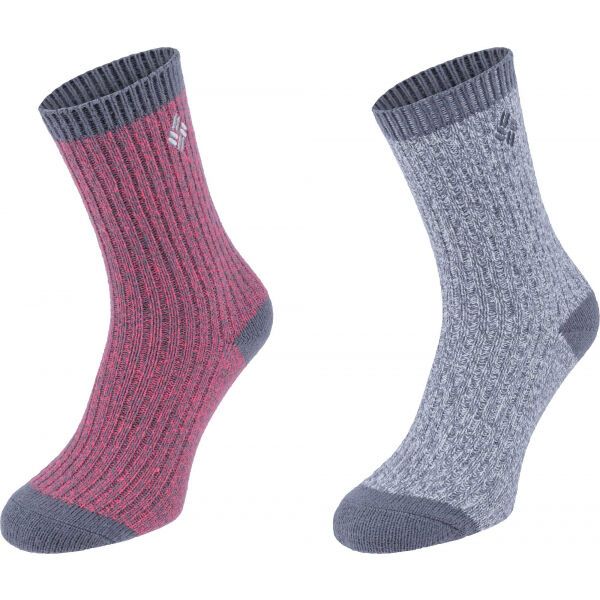 Columbia Columbia MARL RIP CREW 2P Ženske čarape, siva, veličina