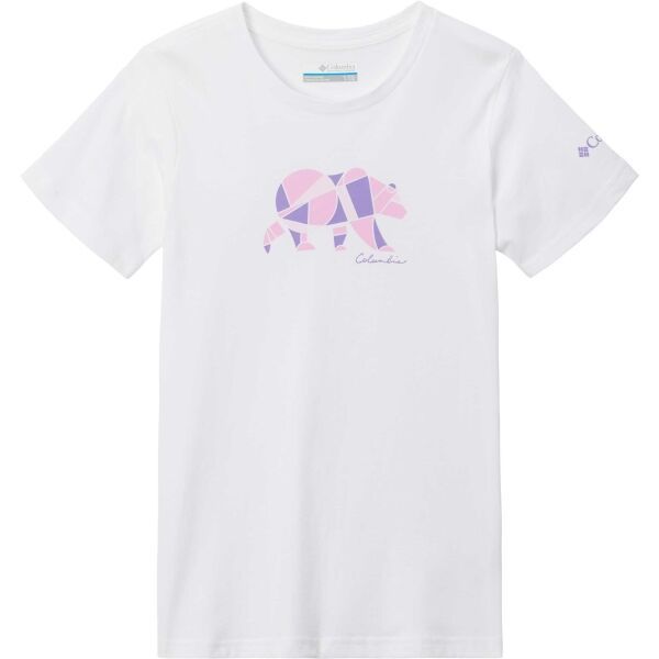 Columbia Columbia MISSION LAKE SHORT CRAPHIC SHIRT Majica za djevojčice, bijela, veličina