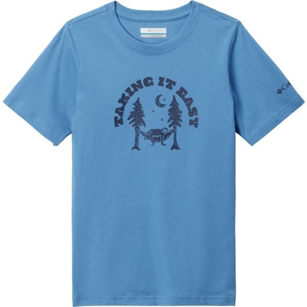 Columbia Columbia VALLEY CREED SHORT SLEEVE GRAPHIC SHIRT Dječja majica, plava, veličina