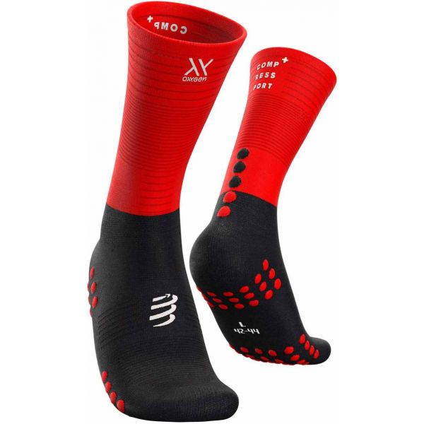 Compressport Compressport MID COMPRESSION SOCKS Visoke čarape za trčanje, crvena, veličina