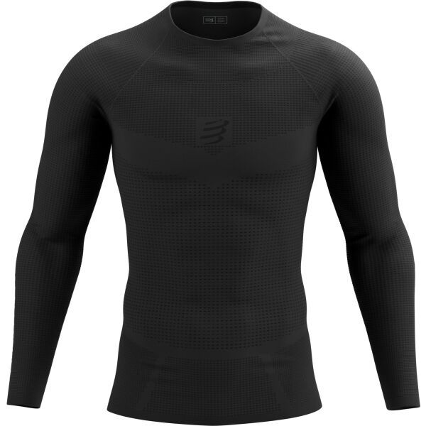 Compressport Compressport ON/OFF BASE LAYER LS TOP M Pánské funkční triko, crna, veličina