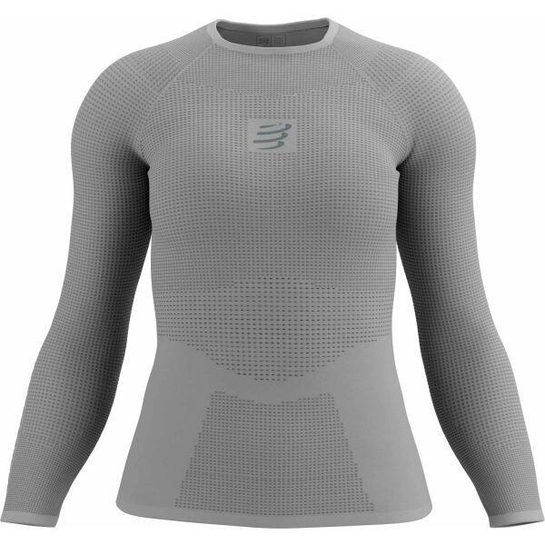Compressport Compressport ON/OFF BASE LAYER LS TOP W Ženska termo majica, siva, veličina