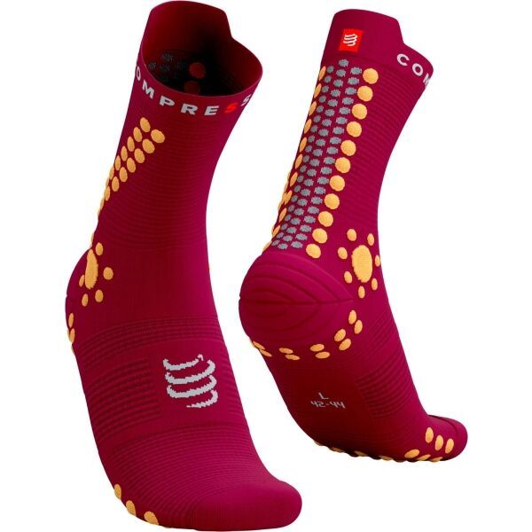 Compressport Compressport PRO RACING SOCKS v4.0 TRAIL Čarape za trčanje, crvena, veličina