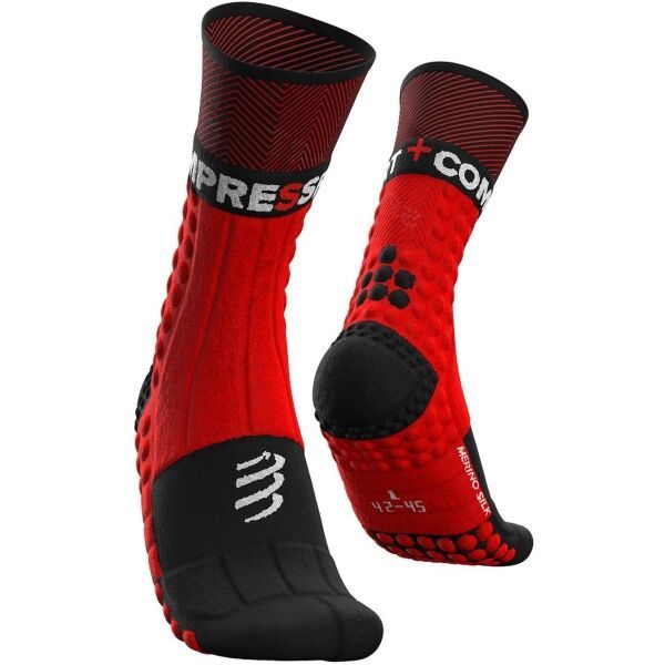 Compressport Compressport PRO RACING SOCKS WINTER TRAIL Sportske čarape za trčanje, crvena, veličina