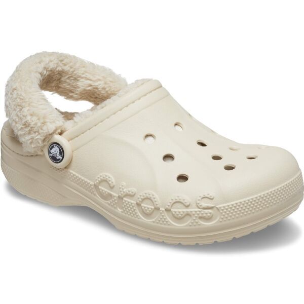 Crocs Crocs BAYA LINED FUZZ STRAP CLOG Uniseks natikače, bež, veličina 43/44