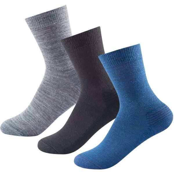 Devold Devold DAILY MERINO MEDIUM SOCK 3PK Dječje čarape, siva, veličina