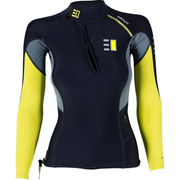 ENTH DEGREE ENTH DEGREE FIORD LS Top s dugim rukavima za vodu, crna, veličina