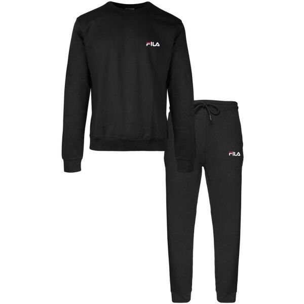 Fila Fila BRUSHED COTTON FLEECE CREW Muška pidžama, crna, veličina
