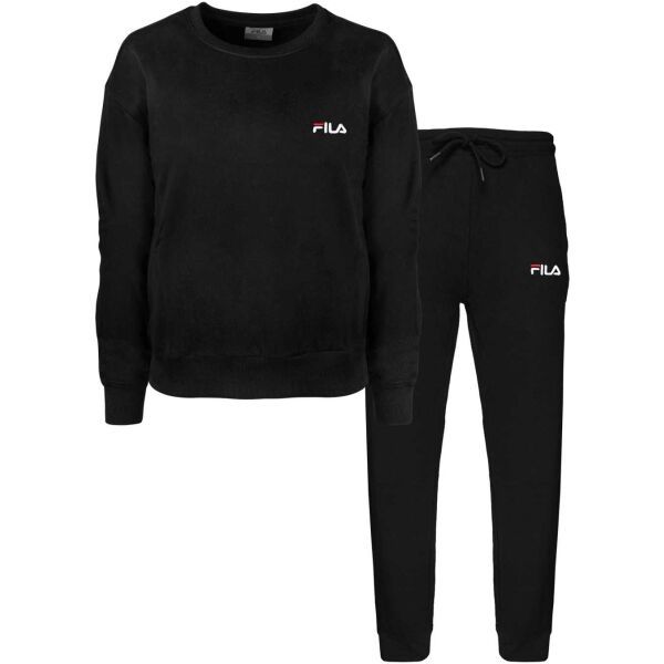 Fila Fila BRUSHED COTTON FLEECE CREW Ženska pidžama, crna, veličina