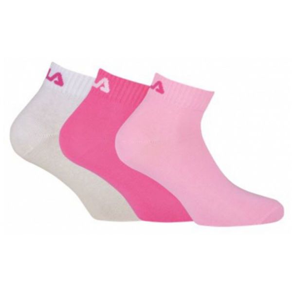 Fila Fila QUARTER PLAIN SOCKS 3P Čarape, ružičasta, veličina